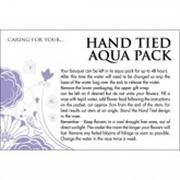 Hand Tie Aqua pack Card