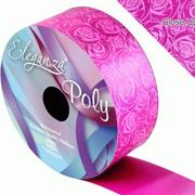 Poly 50mm x 50m Elegant Rose Print Fushia