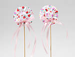 79721 12 Fabric Hat Pick 6.5cm