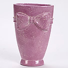 513981 &lsquo;Eva&rsquo; Oval Pink Bow Design Width: 9 Depth: 12cm Height: 19cm